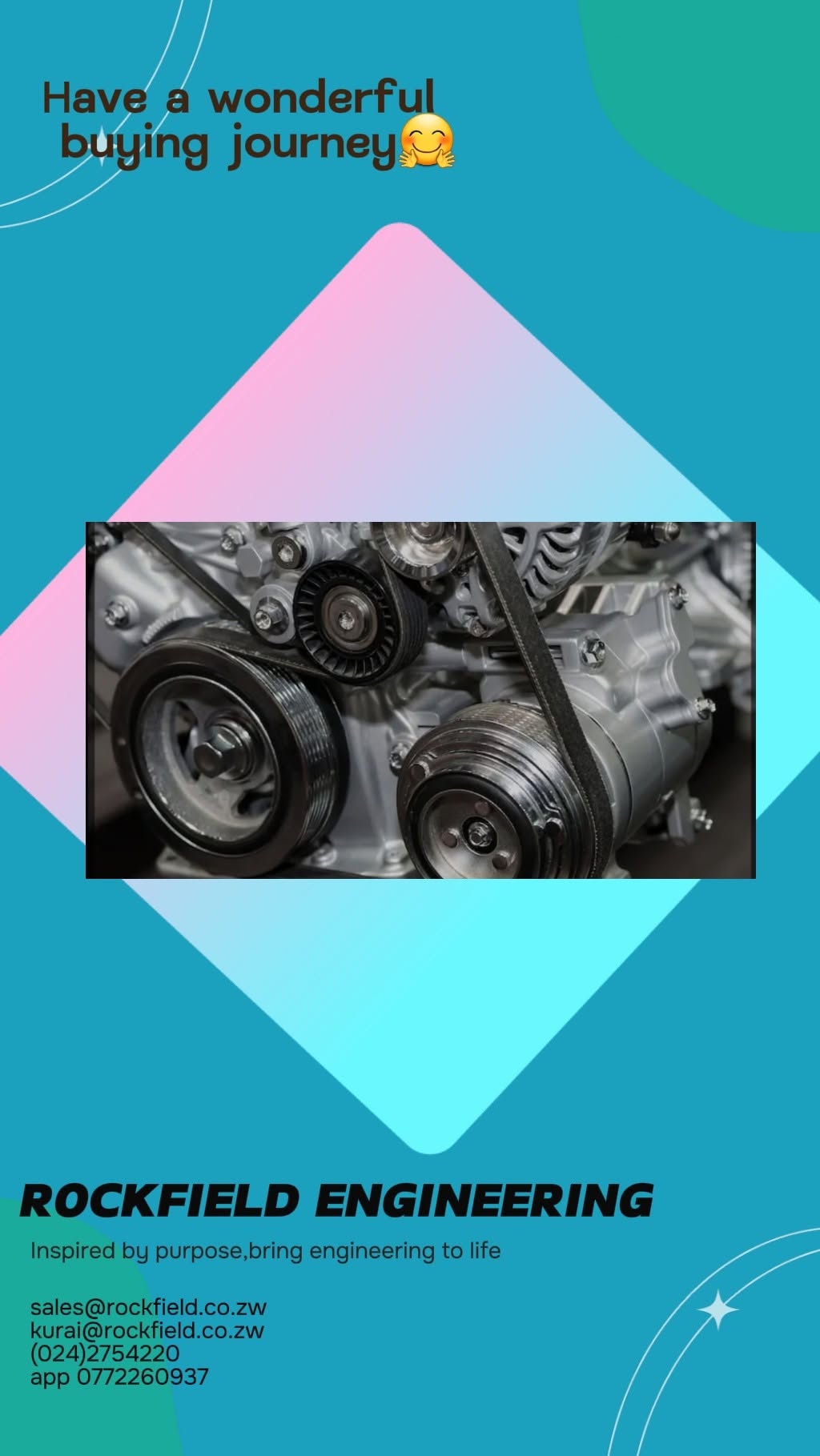 Engine Pulley Belt Buying Journey, Poster
